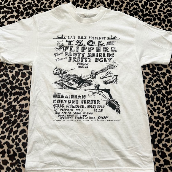 TSOL Vintage  Punk Rock Flyer T-Shirt - Picture 1 of 2